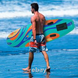 11' Inflatable Paddle Board SUP Surfboard Stand Up Complete Kit Kayak Seat Blue