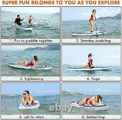 11' Inflatable Stand Up Paddle Board Lightweight All Round with Accessories Best