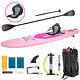 11 Inflatable Stand Up Paddle Board Sup Surfboard With Complete Kit Pump Pink