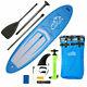 11' Inflatable Stand Up Paddle Board Sup With 3 Fins Adjustable Paddle Backpack