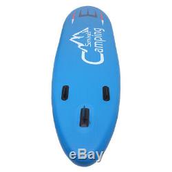 11' Inflatable Stand Up Paddle Board SUP with 3 Fins Adjustable Paddle Backpack