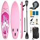 11' Inflatable Stand Up Paddle Board Sup With Kayak Seat Pump Complete Kit Pink