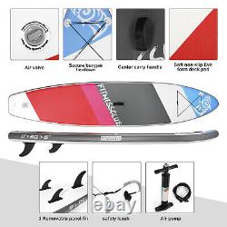 11'Inflatable Stand Up Paddle Board Surfboard SUP withFin+Complete Kit+Bag 6thick