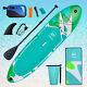 11' Inflatable Stand Up Paddle Board Water Sports Set With Electric Pump & Bag