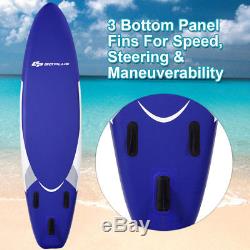 11 Inflatable Stand up Paddle Board Surfboard SUP With Bag Adjustable Paddle Fin