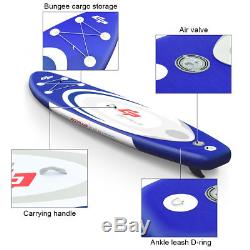 11 Inflatable Stand up Paddle Board Surfboard SUP With Bag Adjustable Paddle Fin