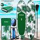 11' Portable Surf Paddle Board Floating & Inflatable Surfboard With Electric Pump