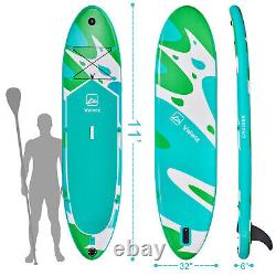 11'x32x6 Inflatable Stand Up Paddle Board 6'' thick Sup with Electric Pump