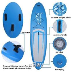 11' x 32 Inflatable Stand Up Paddle Surf Board SUP Package Fins Paddle Kayak