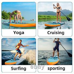 11ft Inflatable Paddle Board Stand Up Surfboard SUP Complete Kit with Kayak Seat