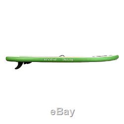 11ft Inflatable SUP Stand up Paddle Board Surfboard Adjustable Fin Paddle Green
