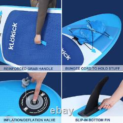 11ft Inflatable Stand Up Paddle Board SUP Surfboard Complete Kit withElectric Pump