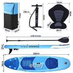 11ft Inflatable Stand Up Paddle Board SU P Surfboard Complete Kit with Kayak Seat
