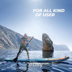 12' FT Inflatable Stand Up Paddle Board Surfboard with complete kit 6'' thick US