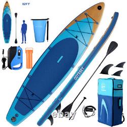 12' FT Inflatable Stand Up Paddle Board with Electric Pump+Fin+Bag+Complete Kit
