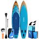 12' Ft Long Inflatable Stand Up Paddle Board 6'' Thick Sup With Bag, Electric Pump