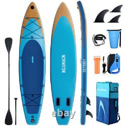 12' FT Long Inflatable Stand Up Paddle Board Complete Kit 6'' Thick SUP with Pump