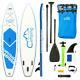 12' Inflatable Stand Up Paddle Board Bundle For Paddling And Surfing