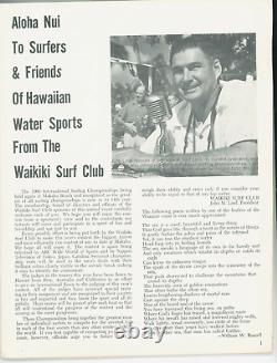 14th Annual International Surfing Championships program-1966