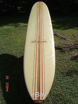 1967 Duke Kahanamoku Vintage Classic Surfboard Serial # 1132 Measures 9' 9