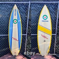 1980s Vintage BRUCE FOWLER Target Series 6'2 Quad The Surfing Underground