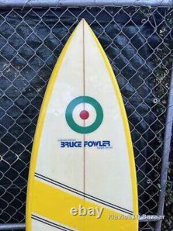 1980s Vintage BRUCE FOWLER Target Series 6'2 Quad The Surfing Underground
