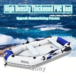 1-2 Person PVC Inflatable Boat Dinghy Fishing Rowing Boat Drifting Surfing Boat