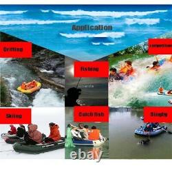 1-2 Person PVC Inflatable Boat Dinghy Fishing Rowing Boat Drifting Surfing Boat