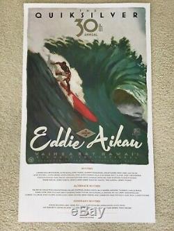 2014 Mint Original Eddie Aikau Waimea Hawaii Big Wave Surfing Contest Poster
