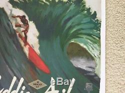 2014 Mint Original Eddie Aikau Waimea Hawaii Big Wave Surfing Contest Poster