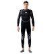 3mm Black Neoprene Men Water Proof Full Wetsuit For Diving Snorkeling, Surfing