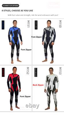 3MM Neoprene Wetsuit Kayak Jet Ski Surfing Scuba Diving Suit WaterSports Zipper