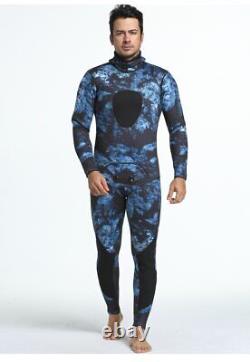 3mm Neoprene Camouflage Diving Suit Split Scuba Spearfishing Surfing Jumpsuit