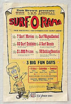 3rd Annual Surf-O-Rama Poster original