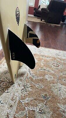 5'11 Von Sol twin fin fish surfboard