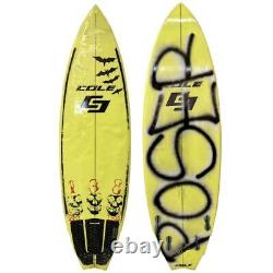 5'7 Cole Surfboards Custom Used Shortboard Surfboard