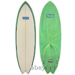 5'9 7S Surfboards Superfish Lightly Used 5 Fin Double-Winged Swallow Tail