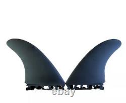 5 Pack Akila Aipa Twin Fin Honeycomb Hexcore Black Matte Futures Base