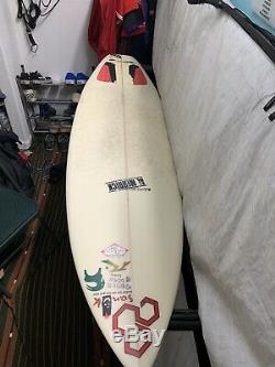 61 Channel Islands F Flyer Surfboard with Sticky Bumps Board Bag