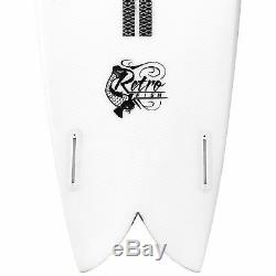 6'0 Epoxy Retro Fish Surfboard Carbon