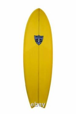 6'10 Retro Fish surfboard w fins poly