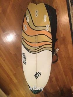 6'2, 22, 2.5, 37.5 Strive Skip Jack Quad Fin Surfboard