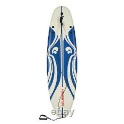 6' Surfboard Surf Foamie Board Surfing Beach Ocean Bodyboard Outdoor Sports Blue