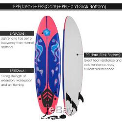 6 ft Surf Board Foamie Surfing Beach Surfboard Adult Kid Beginner Friendly Safe