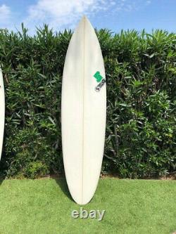 7'4 Mark Pesce Surfboard 3-Fin Thruster Futures Fins Set Up Epoxy