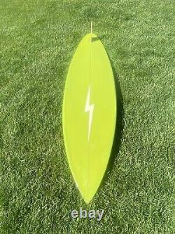 7'6 Lightning Bolt Shaped By Kent Smith Hawaii Vintage Surfboard