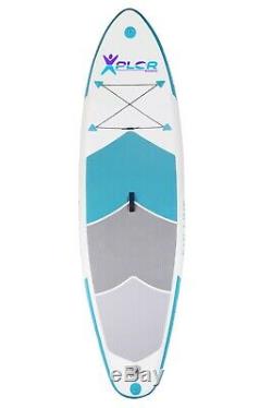 7'6 Youth Inflatable Stand Up Paddle Board ISUP withCarry Bag & Adjustable Paddle