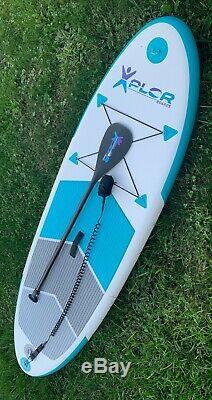 7'6 Youth Inflatable Stand Up Paddle Board ISUP withCarry Bag & Adjustable Paddle