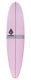 7'8 Mini Longboard Pink Gray/epoxy Paragon Surfboards