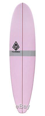 7'8 Mini Longboard Pink Gray/Epoxy Paragon Surfboards